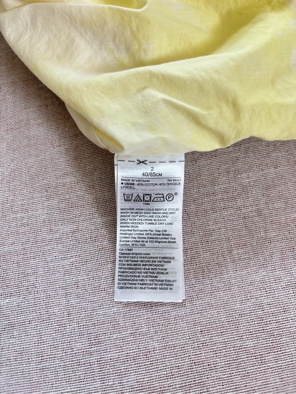 Yellow pastel tie dye festival utility dress Size 2 - Picture 11 of 11